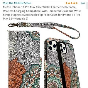 MEFON IPhone 11 Pro Max magnetic wallet case